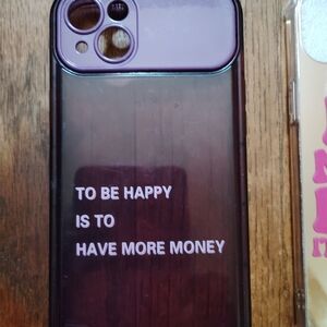 Stylish Purple Phone Case with Inspirational Quote